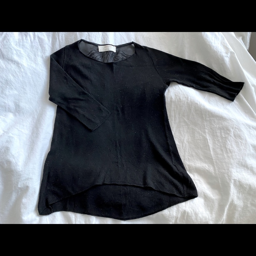 Zara S size black knit